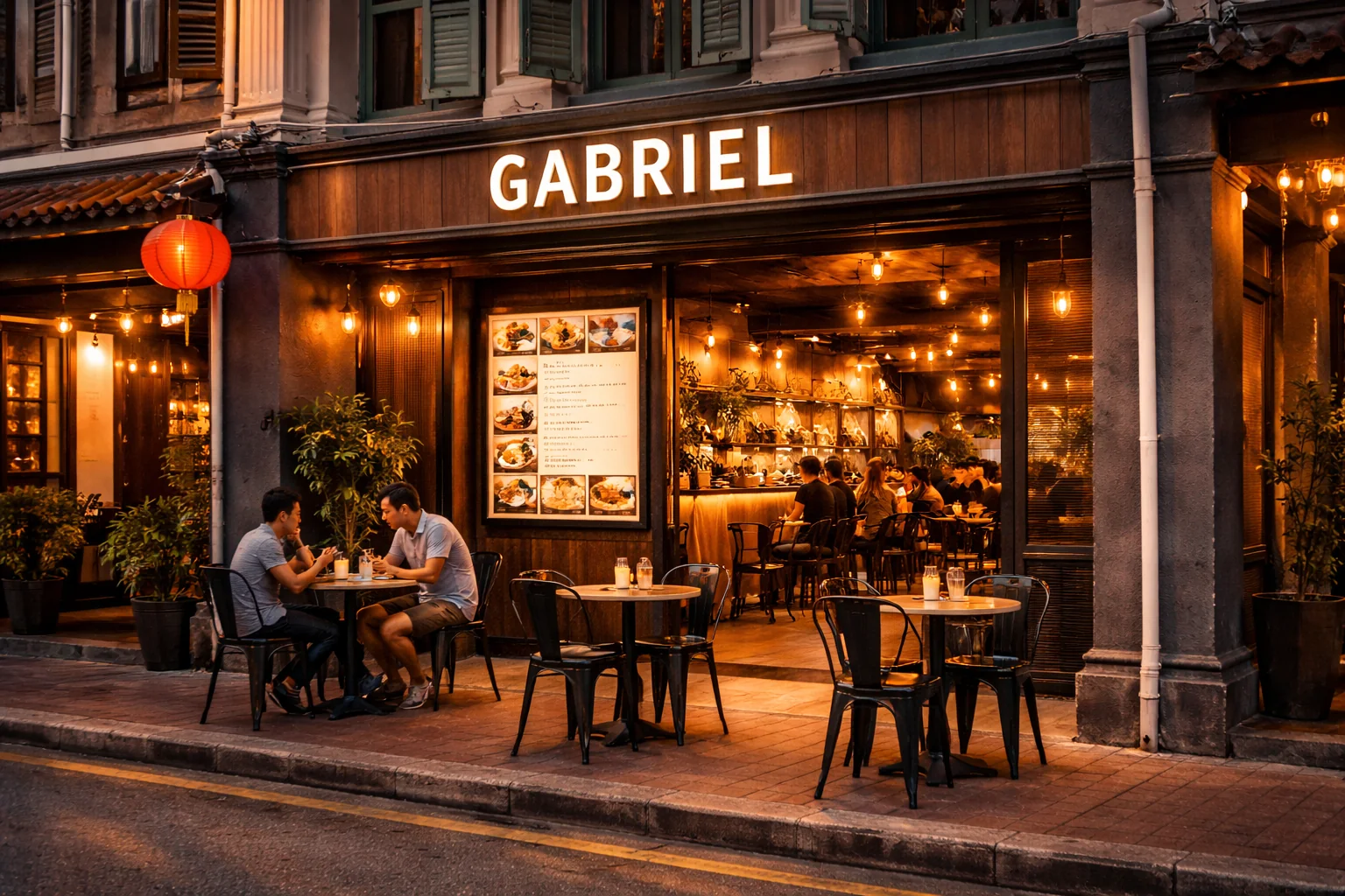Gabriel proposed restaurant exterior