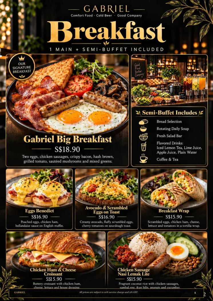 Gabriel proposed menu page 1