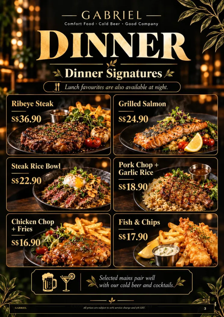 Gabriel proposed menu page 3