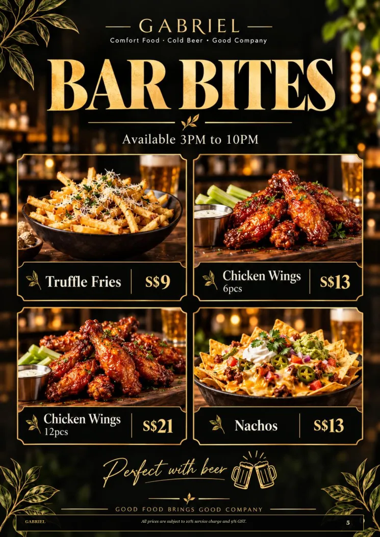 Gabriel proposed menu page 5